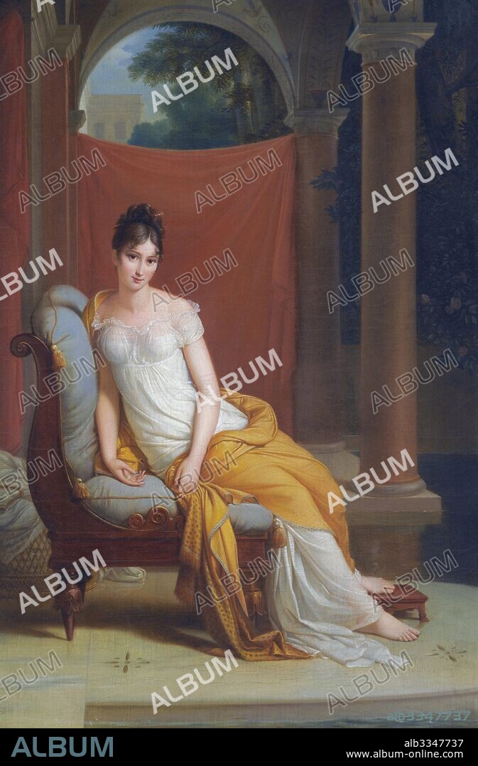 FRANÇOIS GERARD. Portrait of Madame Récamier, née Julie Bernard (1777-1849).