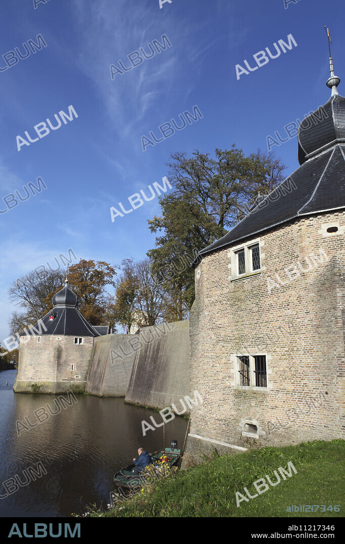 Fortified Spanish Gate (Spanjaardsgat), Spanish troops entry point to the city in 1624, Breda, Noord-Brabant, Netherlands, Europe.