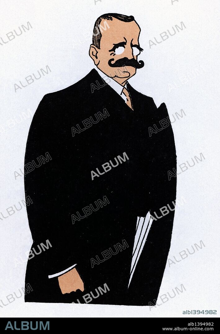 ROMÁN BONET SINTES "BON". Caricatura de José Canalejas Méndez (Ferrol, La Coruña, 1854-Madrid, 1912). Abogado y político regeneracionista español. Año 1911.