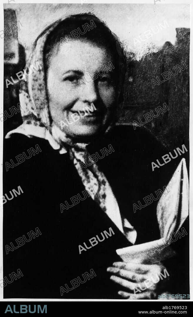 Portrait of Anna Freud. Portrait of the Austrian analyst Anna Freud, daughter of Sigmund Freud. 1950s.