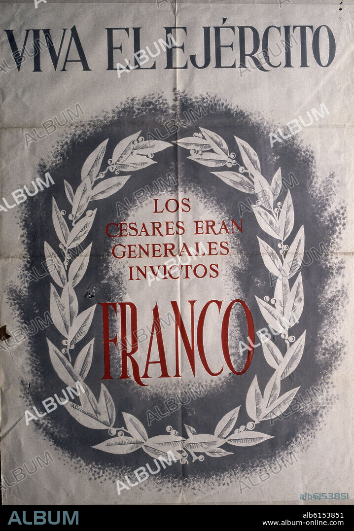 CARTEL DE VIVA EL EJERCITO     1939.