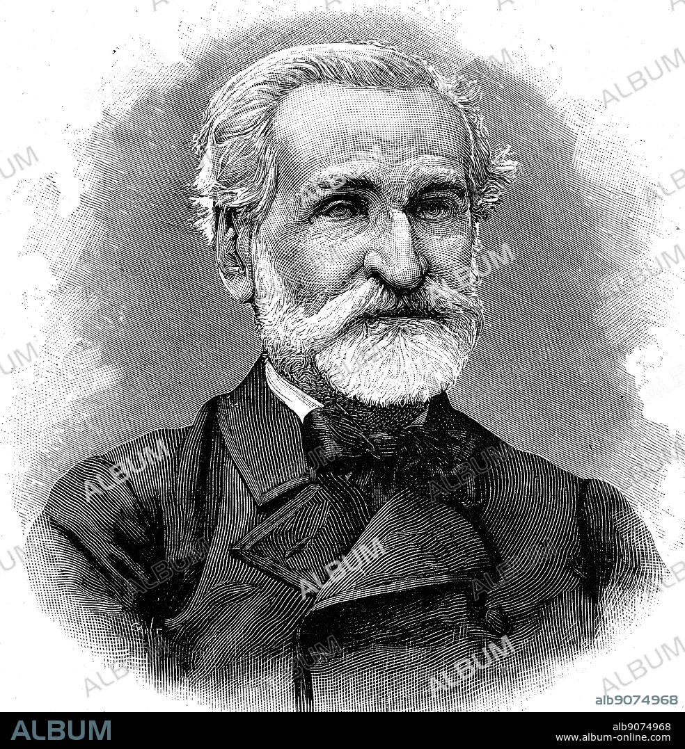 Portrait of Giuseppe Verdi (1813-1901) an Italian opera composer. Dated 19th Century.