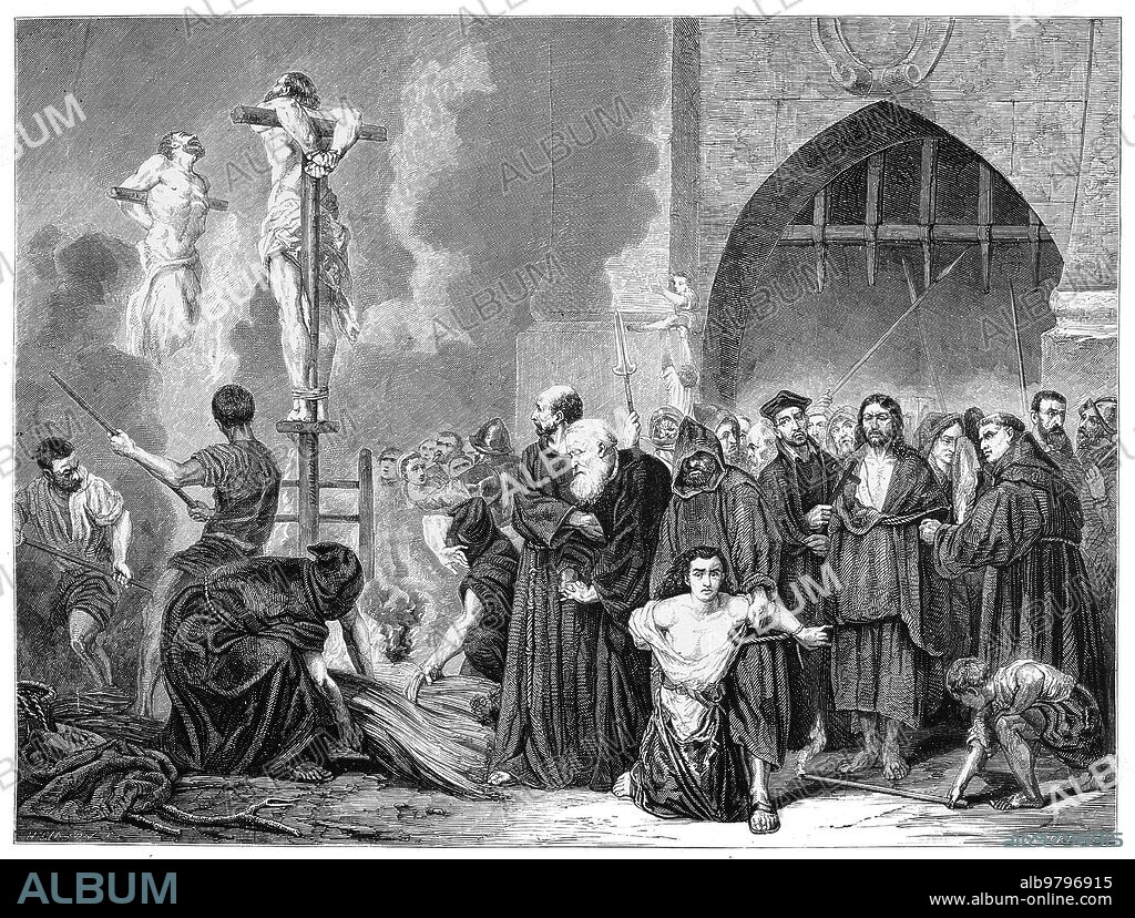 The Tribunal of the Holy Office of the Inquisition (Spanish: <i>Tribunal del Santo Oficio de la Inquisicion</i>), commonly known as the Spanish Inquisition (<i>Inquisicion espanola</i>), was established in 1478 by Catholic Monarchs Ferdinand II of Aragon and Isabella I of Castile.<br/><br/>. The Inquisition was originally intended primarily to ensure the orthodoxy of those who converted from Judaism and Islam. The regulation of the faith of the newly converted was intensified after the royal decrees issued in 1492 and 1502 ordering Jews and Muslims to convert or leave Spain.<br/><br/>. The Inquisition was not definitively abolished until 1834, during the reign of Isabella II, after a period of declining influence in the preceding century.