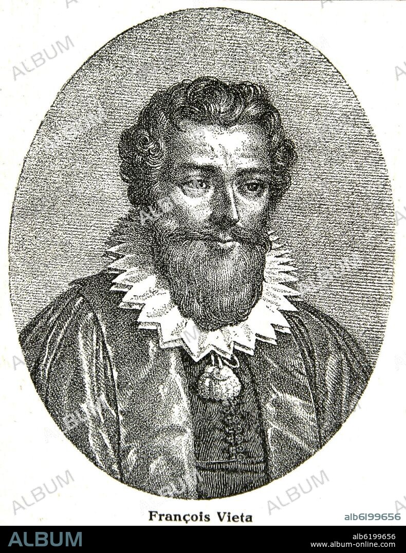 RETRATO DE FRANÇOIS VIETE (1540-1603) - MATEMATICO FRANCES.