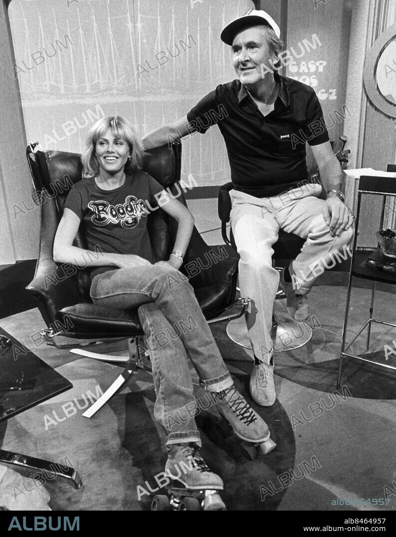 ARKIV 19800421. Hagge Geigert med Britt Ekland som gäst i "Gäst hos Hagge".. Foto Sören Karlson Code 28. COPYRIGHT SCANPIX SWEDEN.