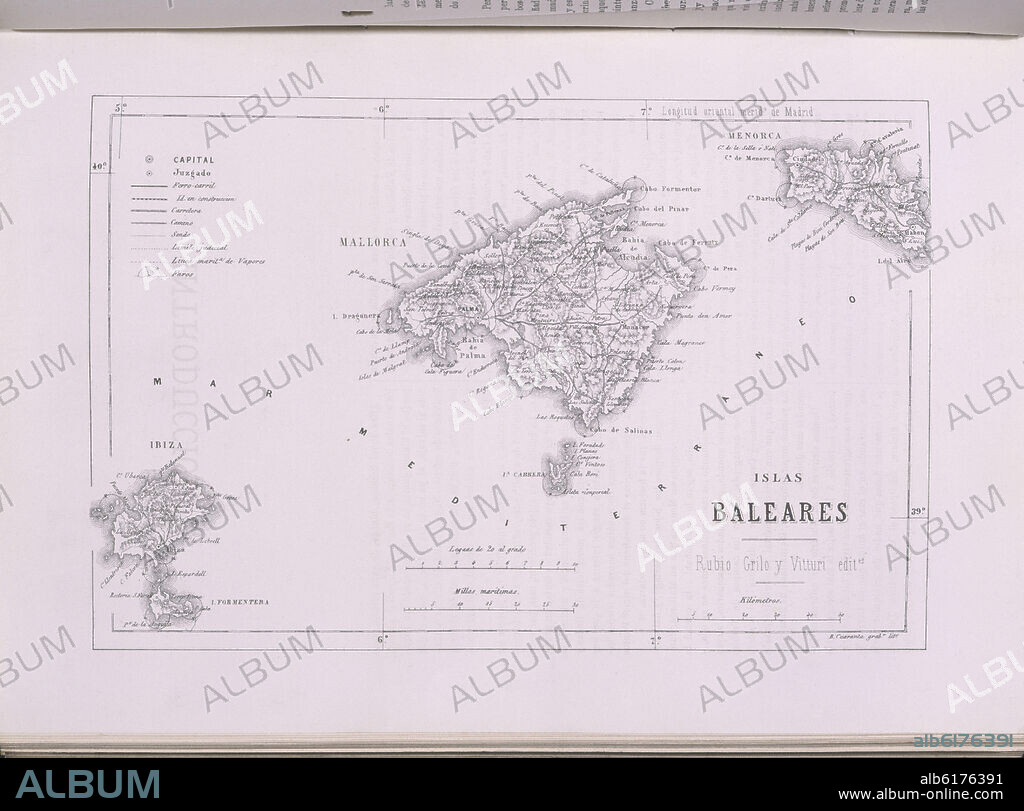 FULGOSIO FERNANDO. CRONICA DE LAS ISLAS BALEARES - 1870.