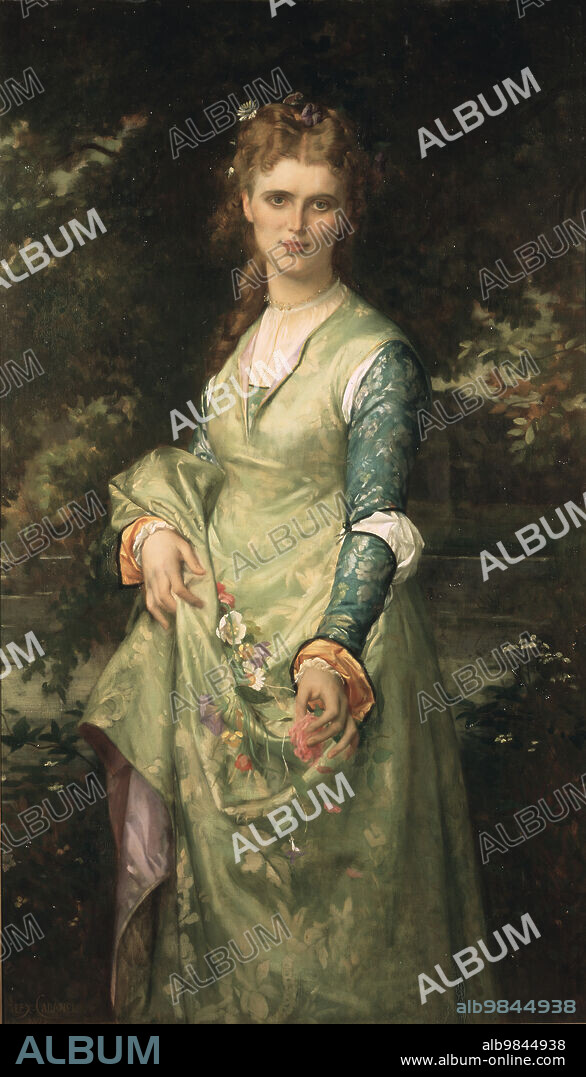 ALEXANDRE CABANEL. Christina Nilsson, 1843-1921, opera-singer, as Ofelia, 1873.