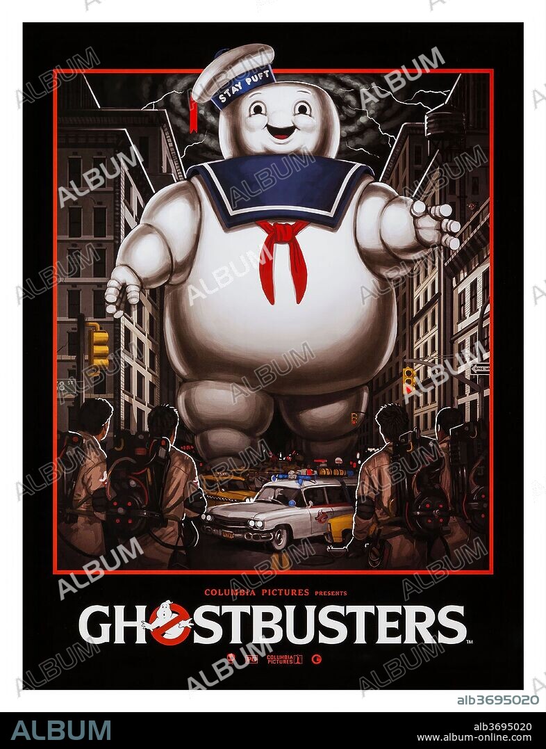 Poster of GHOSTBUSTERS, 1984, directed by IVAN REITMAN. Copyright COLUMBIA PICTURES.
