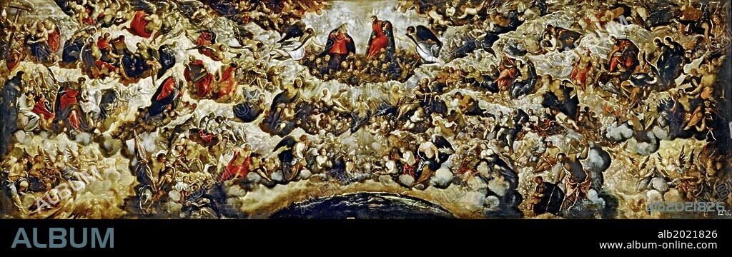 Tintoretto / 'El Paraíso', 1588-1592, Lienzo, 168 x 544 cm, P00398.