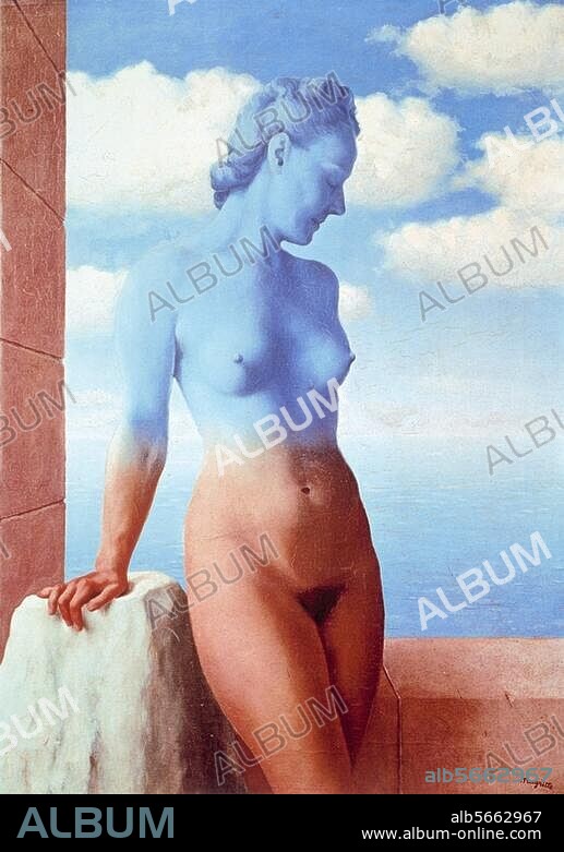 RENÉ MAGRITTE. Magritte, René 1898-1967. "La Magie noire" (Schwarze Magie), 1935. Öl / Lw., 80 × 60 cm. Brüssel, Sammlung Mme Georgette Magritte.
