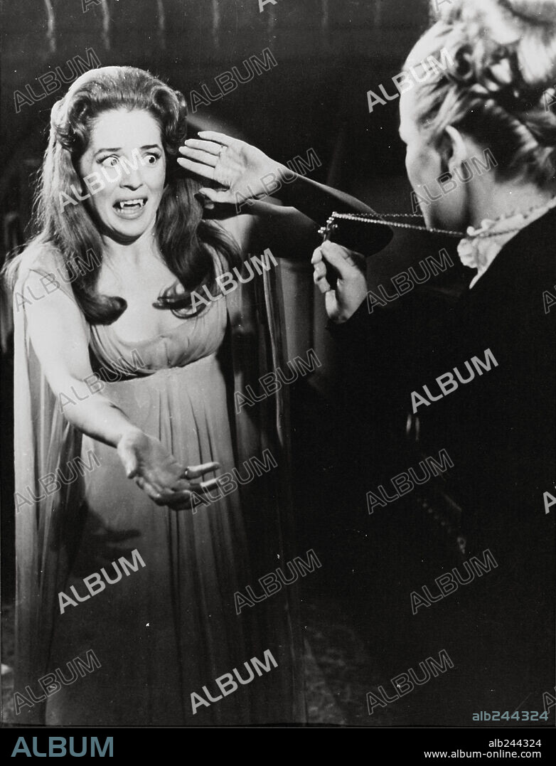 BARBARA SHELLEY in DRACULA, PRINCE OF DARKNESS, 1966, directed by TERENCE FISHER. Copyright Hammer Films.