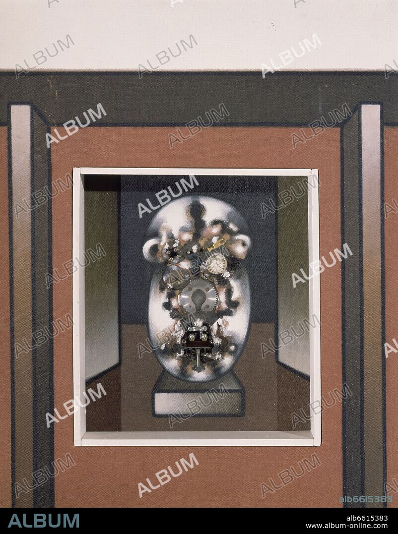 JUANA FRANCÉS. MODULOS DE RETORNO - 1976 - ACRILICO/LIENZO - 81X65 CM.