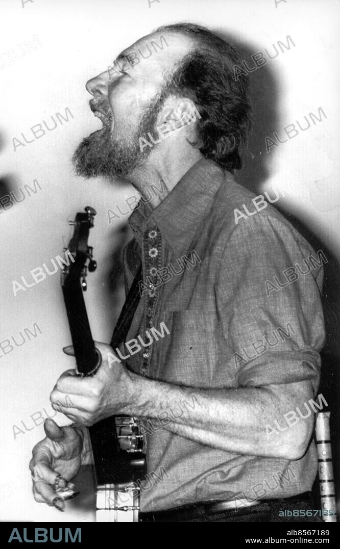 Peter (Pete ) Seeger USA född 1919 amerikansk folksångare kompositör banjospelare och gitarrist.. Peter (Pete ) Seeger amerikansk folksångare. (c) Kent Hult / Sydsvenskan / IBL.