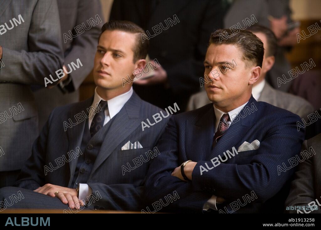 ARMIE HAMMER and Leonardo DiCaprio in J. EDGAR, 2011, directed by CLINT EASTWOOD. Copyright MALPASO PRODUCTIONS / BERNSTEIN, KEITH.