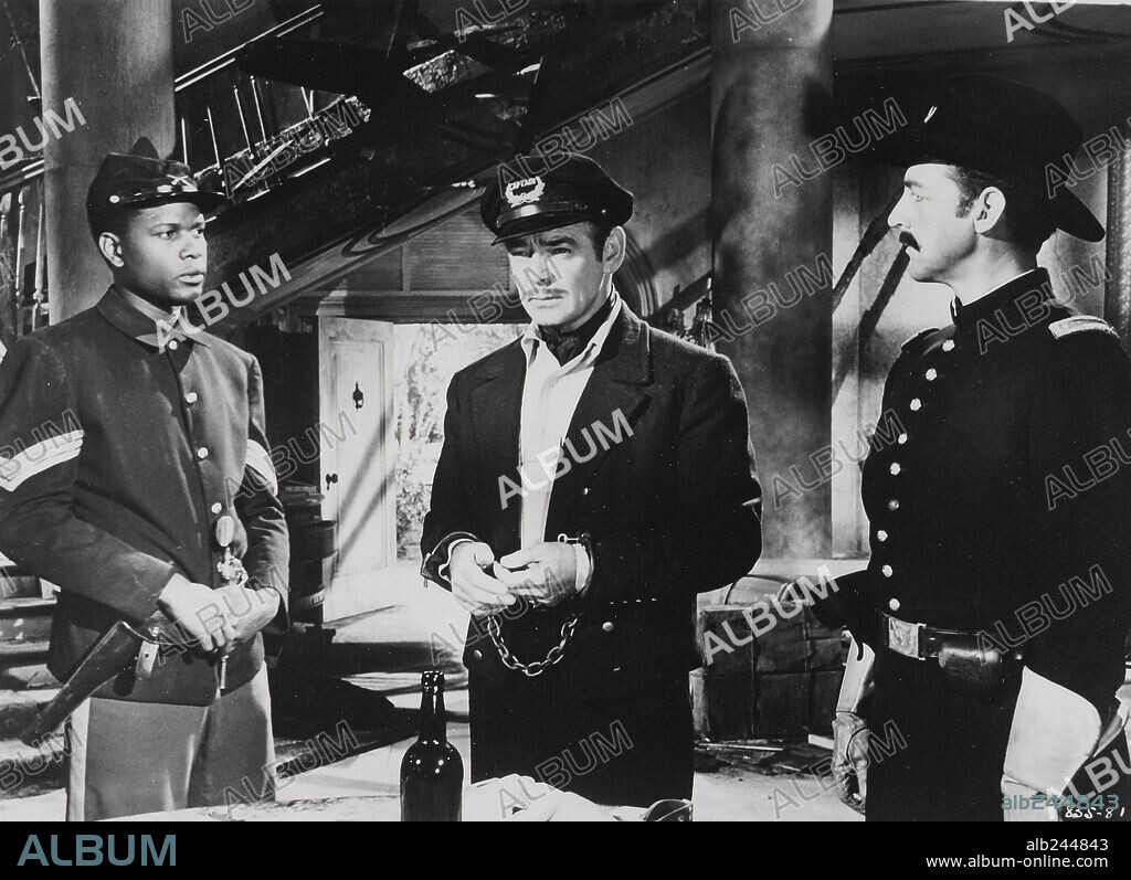 CLARK GABLE in BAND OF ANGELS, 1957, directed by RAOUL WALSH. Copyright WARNER BROTHERS.