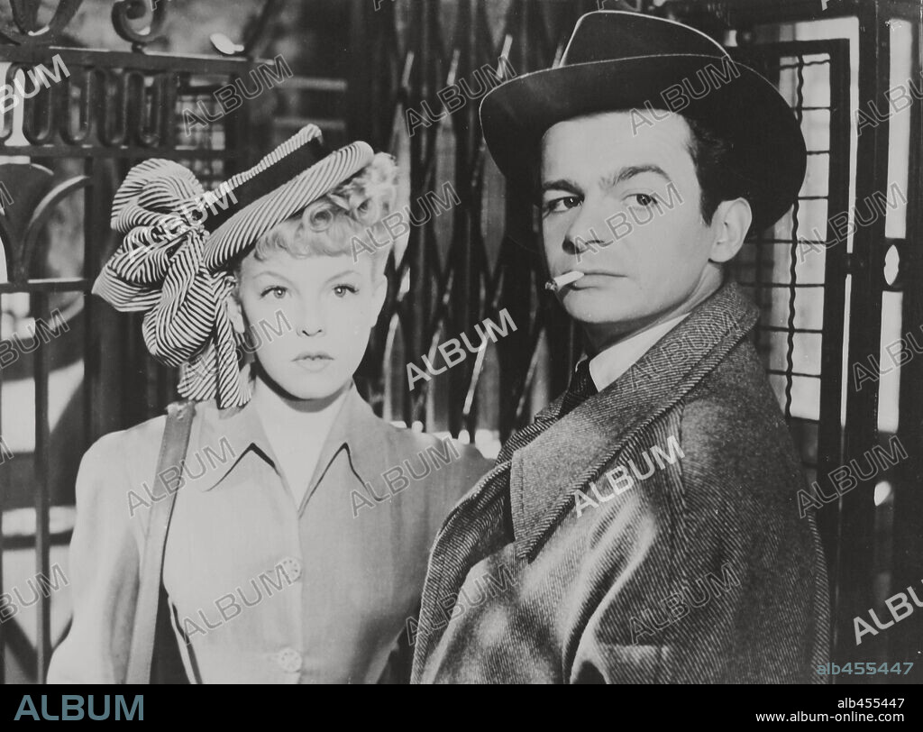 CECILE AUBRY and SERGE REGGIANI in MANON, 1949, directed by HENRI-GEORGES CLOUZOT.
