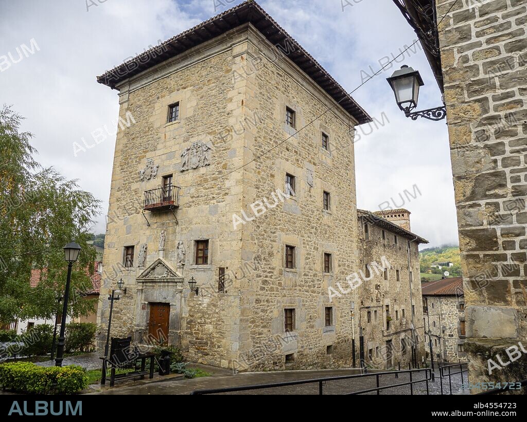 Torre y Palacio de Ortiz de Molinillo de Velasco, Artziniega, Alava, Pais Vasco, Spain.