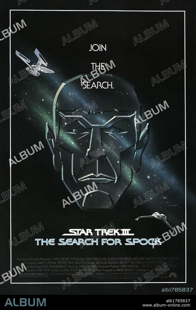 Poster of STAR TREK III: THE SEARCH FOR SPOCK, 1984, directed by LEONARD NIMOY. Copyright PARAMOUNT PICTURES.
