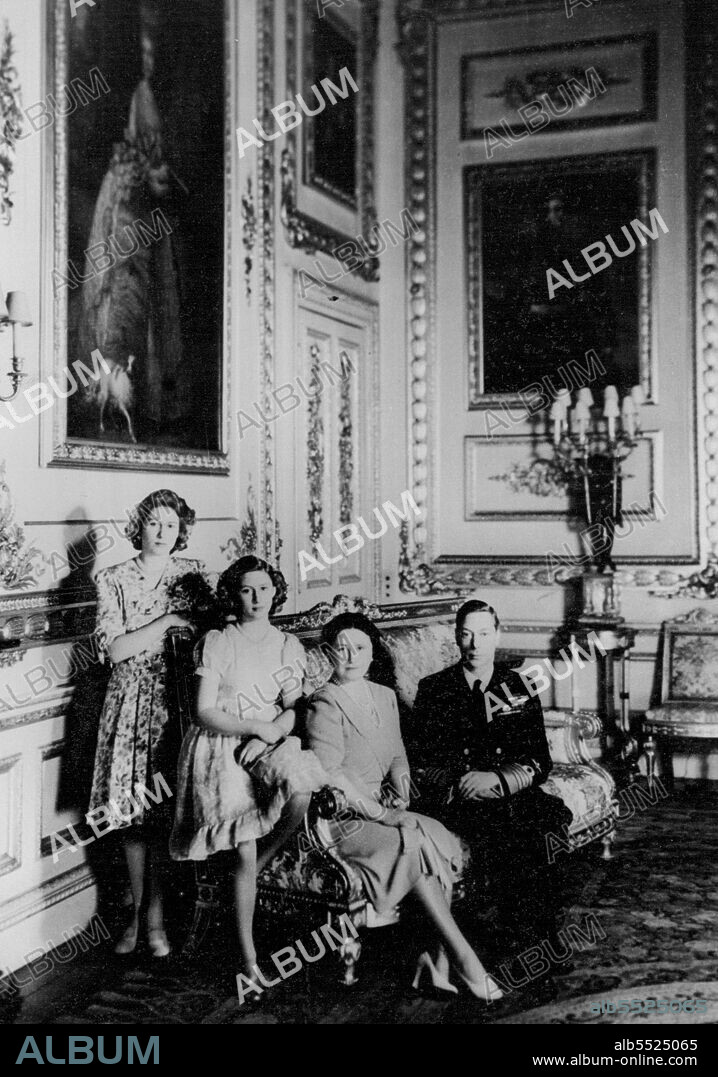 The Royal Family At Windsor -- A charming New Year study of the Royal Family, made by Cecil Beaton at Windsor Castle. February 08, 1944. (Photo by Cecil Beaton).