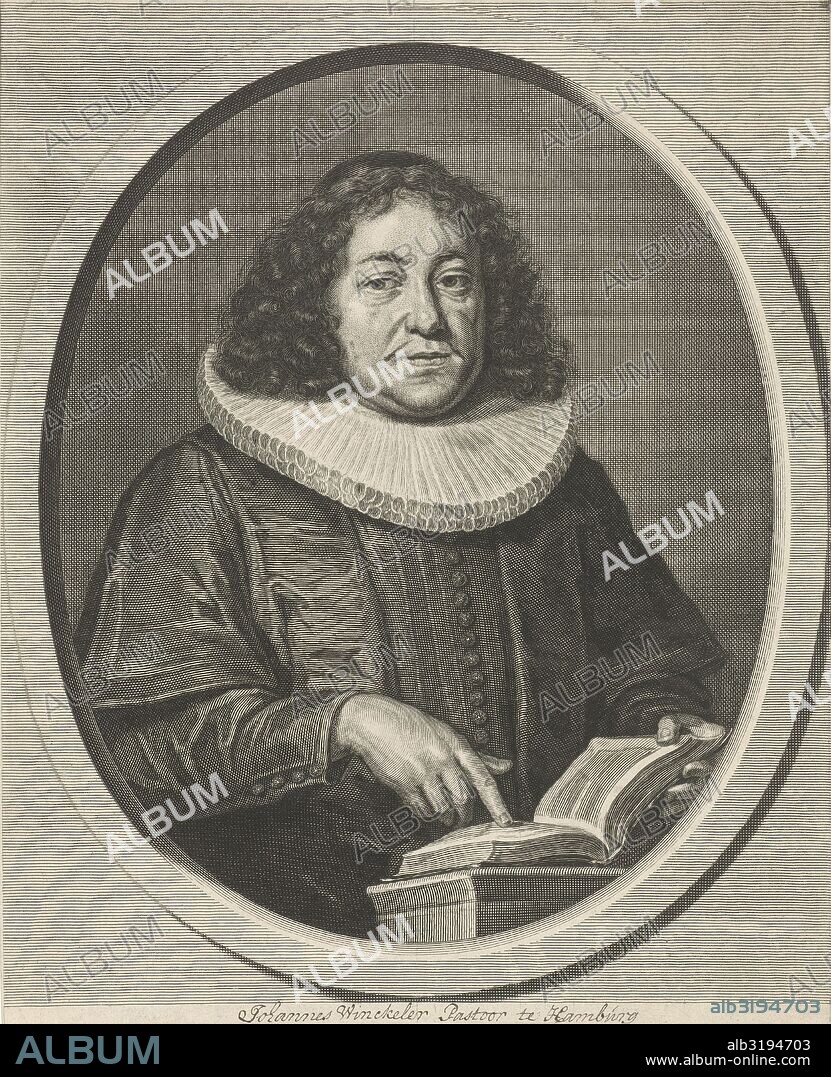 Portrait of Johann Friedrich Winckler, Jacob Gole, Matthias Scheits, 1670 - 1724.