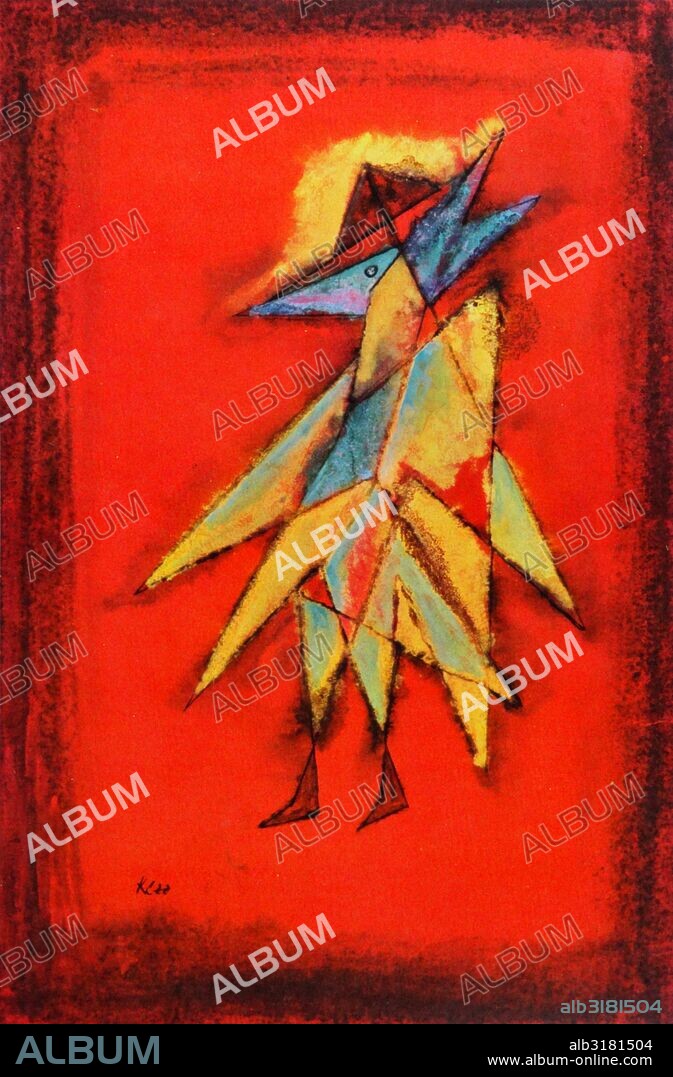 Visionary Birdman circa 1930 by Paul Klee (1879 – 1940). Swiss-German painter. His highly individual style was influenced by movements in art that included Expressionism, Cubism, and Surrealism.