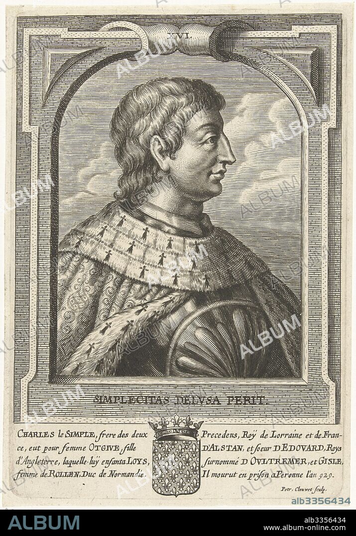 PETRUS CLOUWET. Charles III the Simple, King of Western Francia.