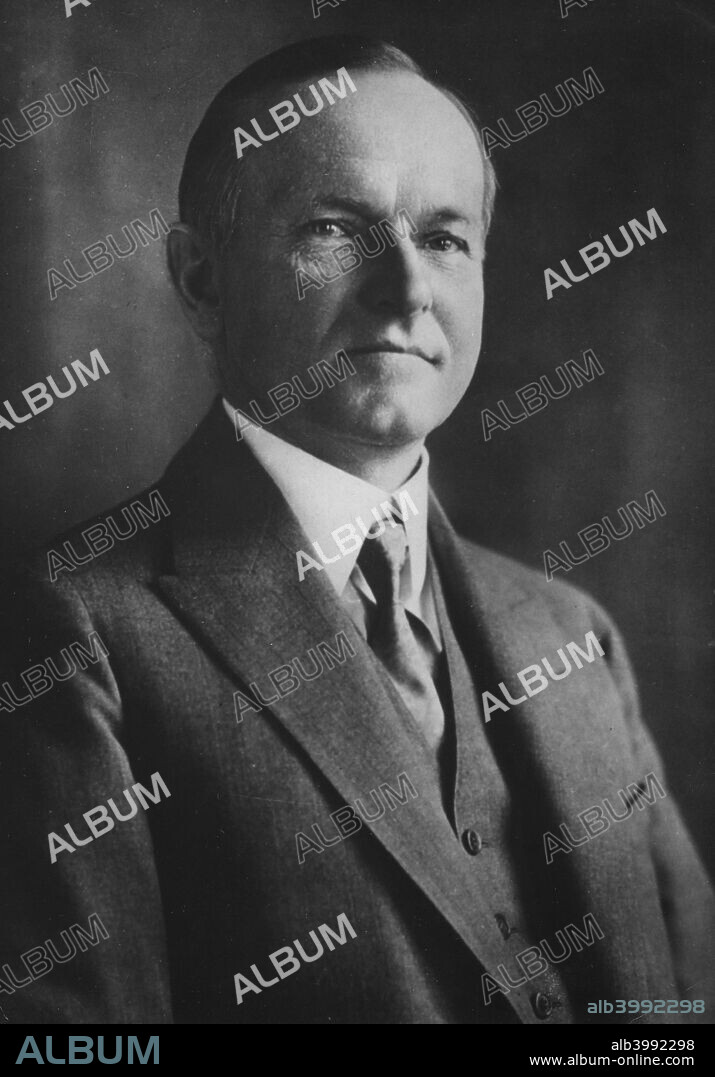 Calvin Coolidge (1872-1933), thirtieth president of the United States, 1933.