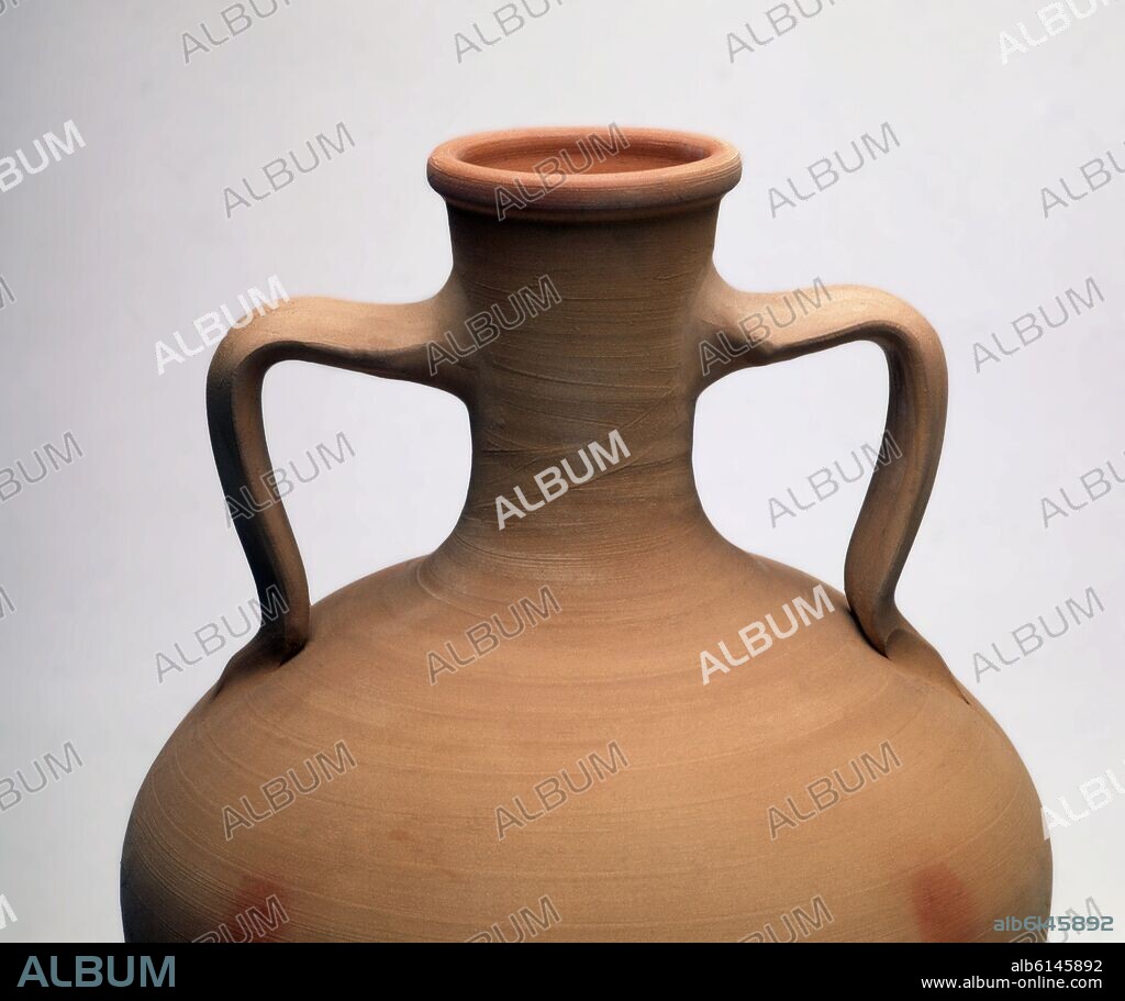 AUTOR LIBRE 01307. CANTARO DE BARRO - CERAMICA PARA AGUA - ARTE POPULAR - SIGLO XX - ASAS Y CUELLO (DETALLE).