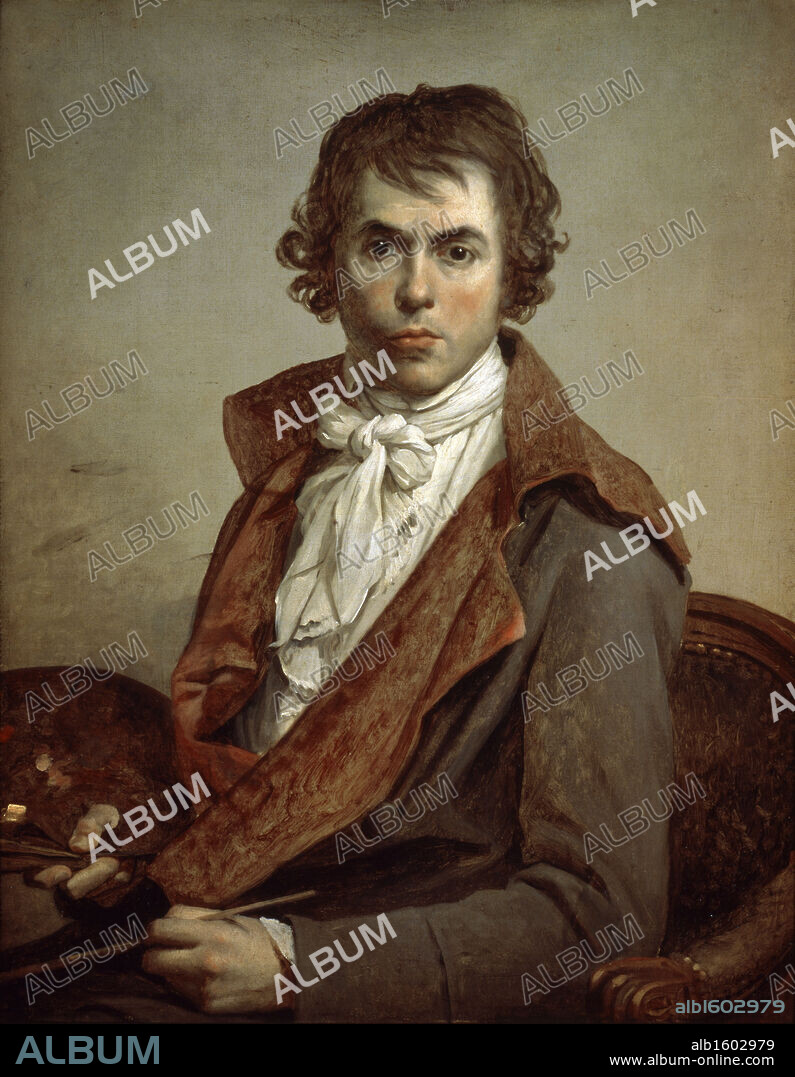 Portrait of the Artist by Himself  Jacques Louis David (1748-1825 French)  Musee Du Louvre, Paris.
