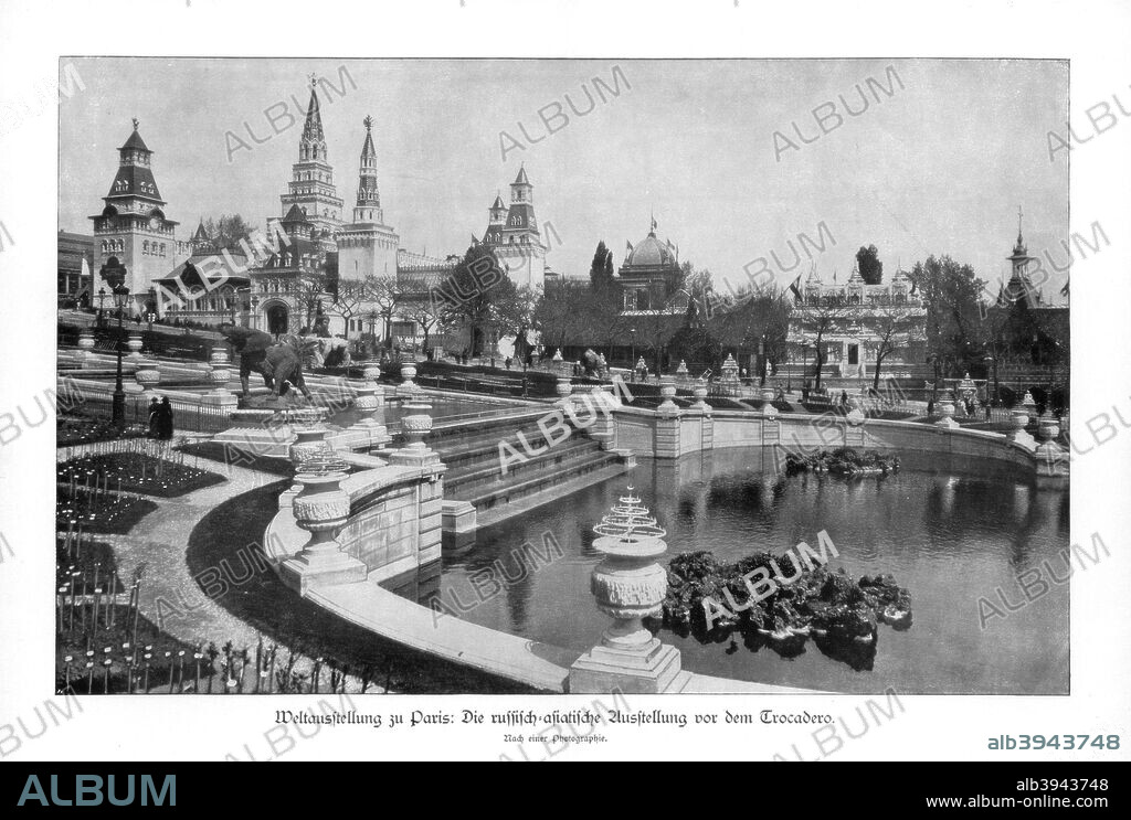 Trocadero, Paris World Exposition, 1889, (1900). The Russian-Asiatic exhibition.