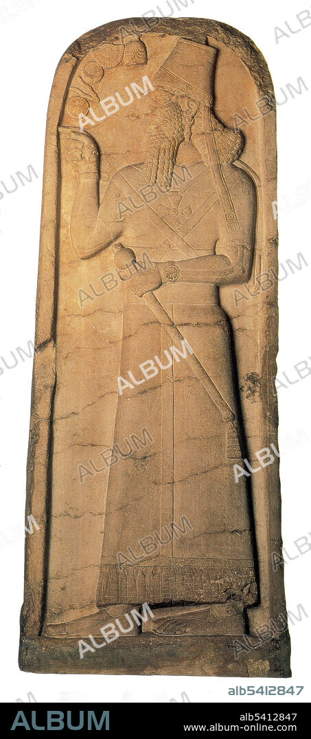 Stele of Shamshi-Adad V from the temple of Nabu at Nimrud, Mesopotamia. Shamshi-Adad V was the King of Assyria from 824 to 811 BC. The first years of Shamshi-Adad's reign saw a struggle for the succession of the aged Shalmaneser. The revolt was led by his brother Assur-danin-pal. The rebellion lasted until 820 BC, weakening the Assyrian empire and its ruler. Later in his reign, Shamshi-Adad campaigned against Southern Mesopotamia, and stipulated a treaty with the Babylonian king Marduk-zakir-shumi I. In 814 BC, he won the Battle of Dur-Papsukkal against the Babylonian king Marduk-balassu-iqbi.