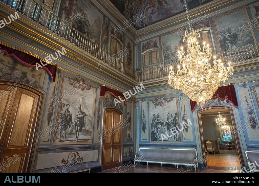 FRANCESC PLA I DURAN. Francesc Pla (El Vigatà) / Pinturas murales en el interior del salón central del Palacio Moja, 1791, Barcelona, Cataluña, España.