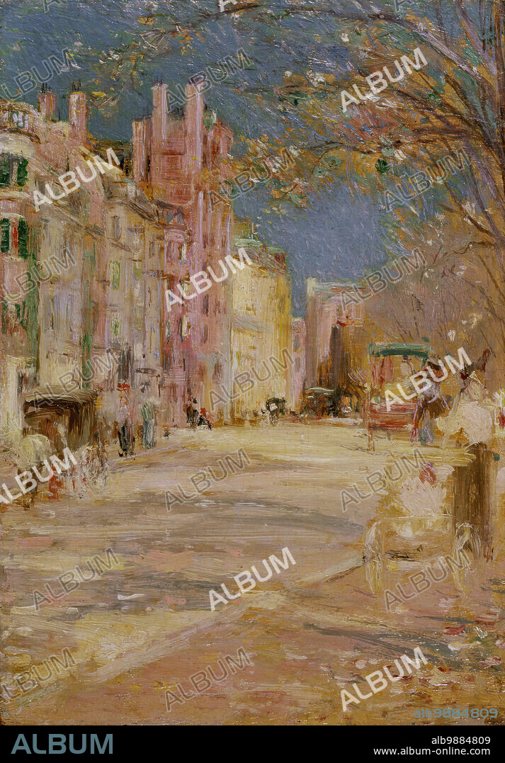 EDWARD MITCHELL BANNISTER. Boston Street Scene (Boston Common), 1898-99.
