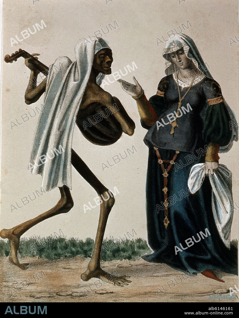 DANZA DE LA MUERTE - LA MUERTE Y LA DONCELLA - SIGLO XVI.