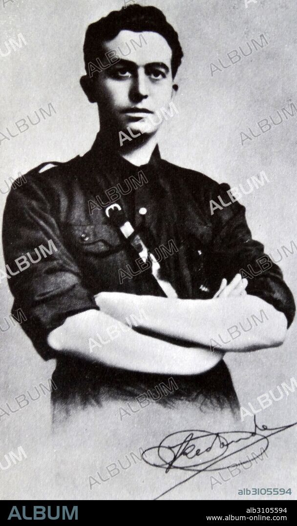 Onésimo Redondo Ortega (1905 – 1936, July 24) Spanish Falangist Fascist politician, founder of Juntas Castellanas de Actuación Hispánica (Castilian Groups of Hispanic Action), a political group that merged with Ramiro Ledesma's Juntas de Ofensiva Nacional-Sindicalista (Unions of the National-Syndicalist Offensive) and José Antonio Primo de Rivera's Falange Española.