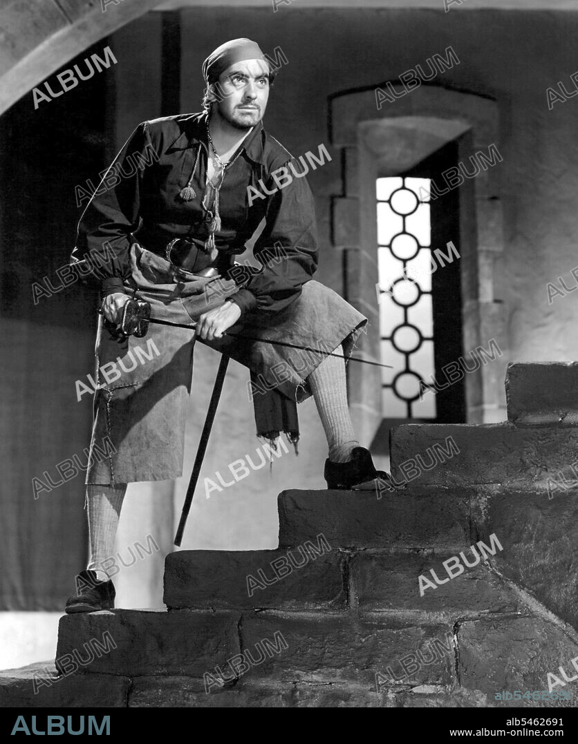 TYRONE POWER en EL CISNE NEGRO, 1942 (THE BLACK SWAN), dirigida por HENRY KING. Copyright 20TH CENTURY FOX.