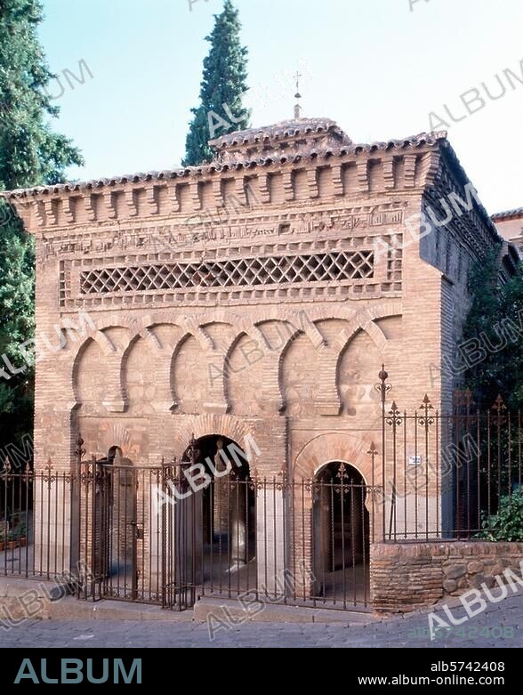 Toledo, Sto. Cristo de la Luz, 999 als Moschee erbaut, Fassade Filmsize: Kleinbild/24 × 36 mm.