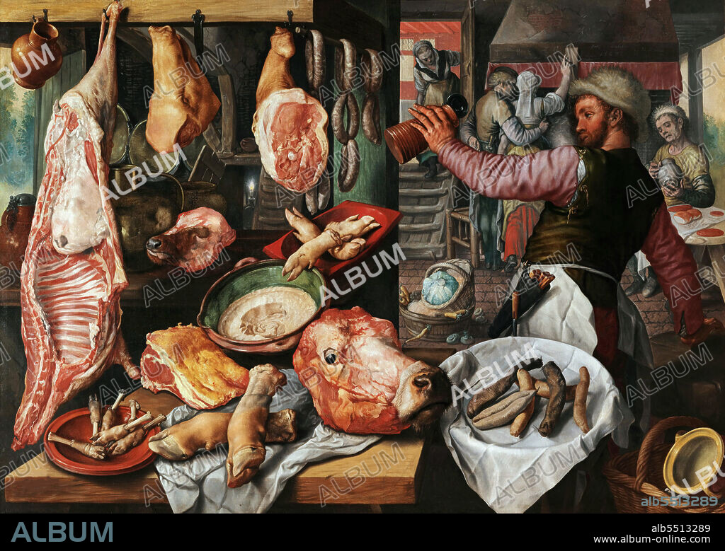 JOACHIM BEUCKELAER. Butcher's Stall.