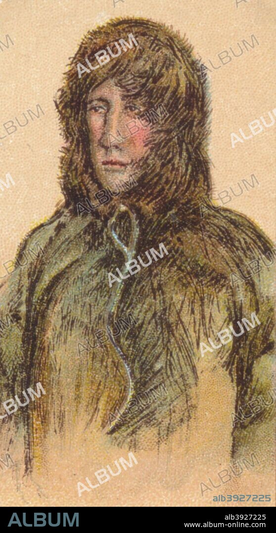 Roald Engelbrecht Gravning Amundsen (1872-1928), Norwegian explorer. Amundsen led the first expedition to reach the South Pole, arriving at the Pole in December 1911, one month before the ill-fated British expedition commanded by Captain Scott. In 1918 he became the first to navigate the Northwest Passage, discovering in the process that the route could never be navigable for large vessels. In 1928 he was killed in the Arctic in a plane crash while searching for the missing Italian aeronaut Umberto Nobile. John Player & Sons cigarette card series Polar Exploration, 1916.