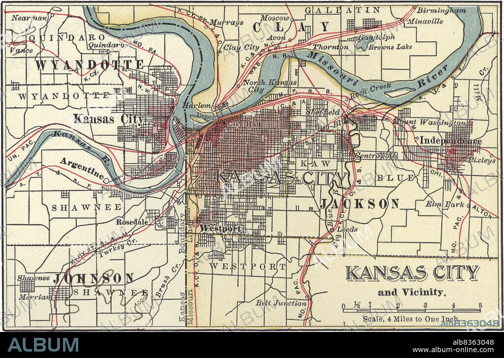 Map of Kansas City.