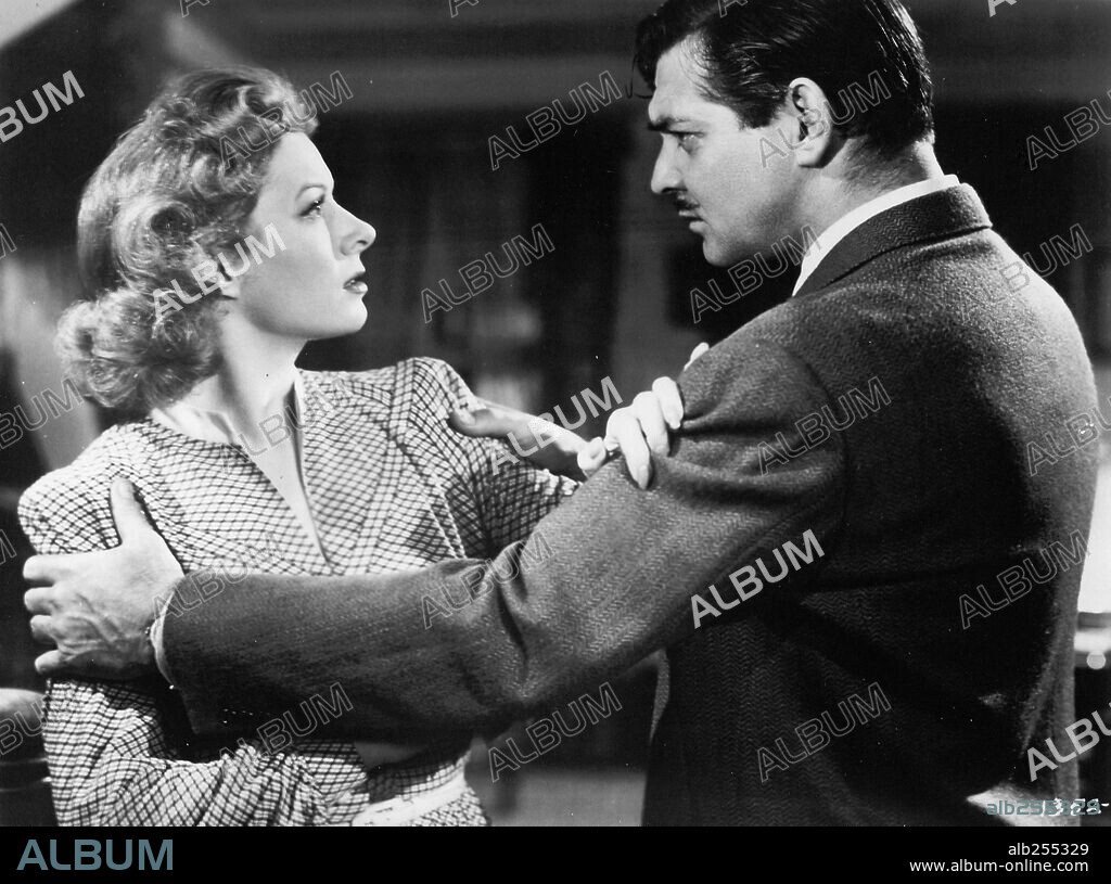 CLARK GABLE and GREER GARSON in ADVENTURE, 1945, directed by VICTOR FLEMING. Copyright M.G.M.