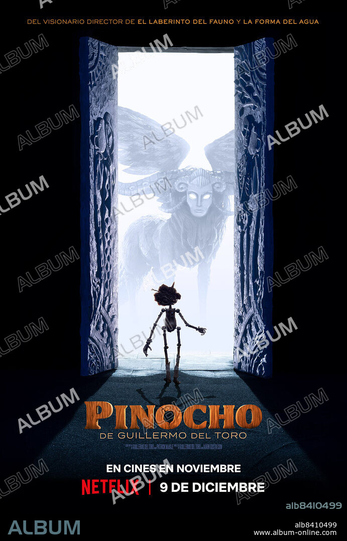 Poster of PINOCCHIO, 2022, directed by GUILLERMO DEL TORO and MARK GUSTAFSON. Copyright Jim Henson Company / Netflix.