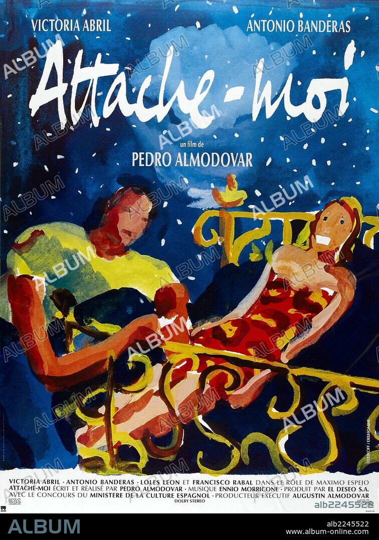 Poster de ATAME, 1989 (ATAME!), dirigida por PEDRO ALMODOVAR. Copyright EL DESEO S.A./CIBY 2000.