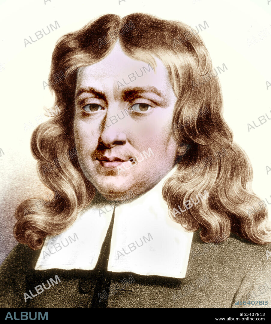 Colorized portrait of Thomas Sydenham (1624-1689), English physician. Among his many achievements was the discovery of Sydenham's Chorea, also known as St. Vitus Dance, a disease characterized by rapid, uncoordinated jerking movements affecting primarily the face, feet and hands.