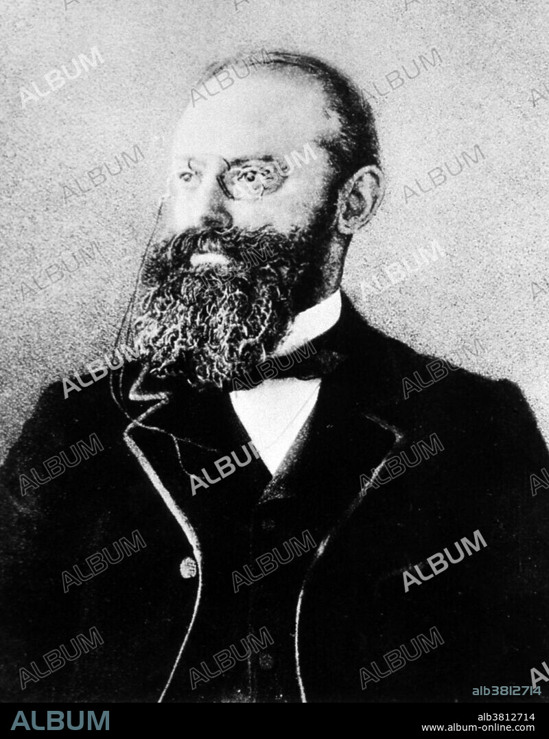 Albert Ludwig Sigesmund Neisser (1855-1916) was a German physician, dermatologist and microbiologist. In 1877 Neisser became an assistant of the dermatologist Oskar Simon, and concentrated on sexually transmitted diseases and leprosy. During the following two years he studied and obtained experimental evidence about the causative agent (pathogen) for gonorrhea, a strain of bacteria that was named in his honor (Neisseria gonorrhoeae). Neisser was also the co-discoverer of the causative agent of leprosy with Norwegian physician Gerhard Armauer Hansen. There was some conflict between Neisser and Hansen, Hansen as discoverer of the bacillus and Neisser as identifier of it as the etiological agent, Mycobacterium leprae. In 1882 Neisser was appointed professor extraordinarius by the University at the age of 29, and worked as a dermatologist in the university hospital of Breslau. In 1898 Albert Neisser published clinical trials on serum therapy in patients with syphilis. In 1905 and 1906 Neisser travelled to Java, in order to study the possible transmission of syphilis from apes to humans. Neisser was also very active in the field of public health. He promoted preventive and educational measures to the public, and better sanitary control of prostitutes, in order to combat venereal diseases. Neisser died of septicemia in 1916, at the age of 61.