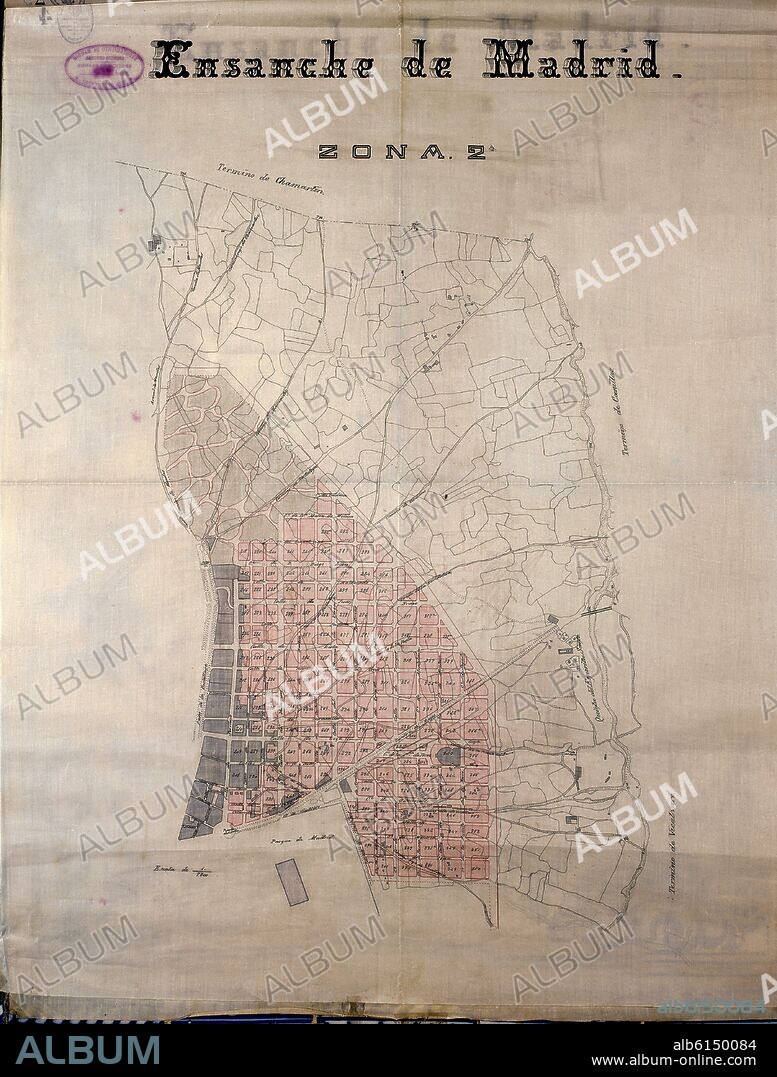 PLANO ENSANCHE DE MADRID ZONA 2 SIG 89-16-4.