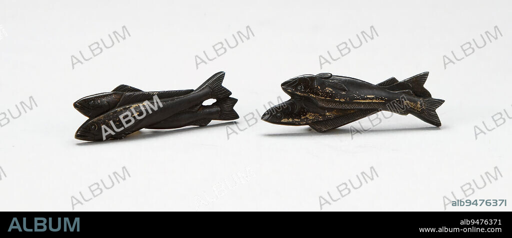 (Fish ornament, one of a pair), c. 1800, Unknown Japanese, 1/2 x 1 5/8 in. (1.27 x 4.13 cm), Gilt bronze, Japan, 18th-19th century.