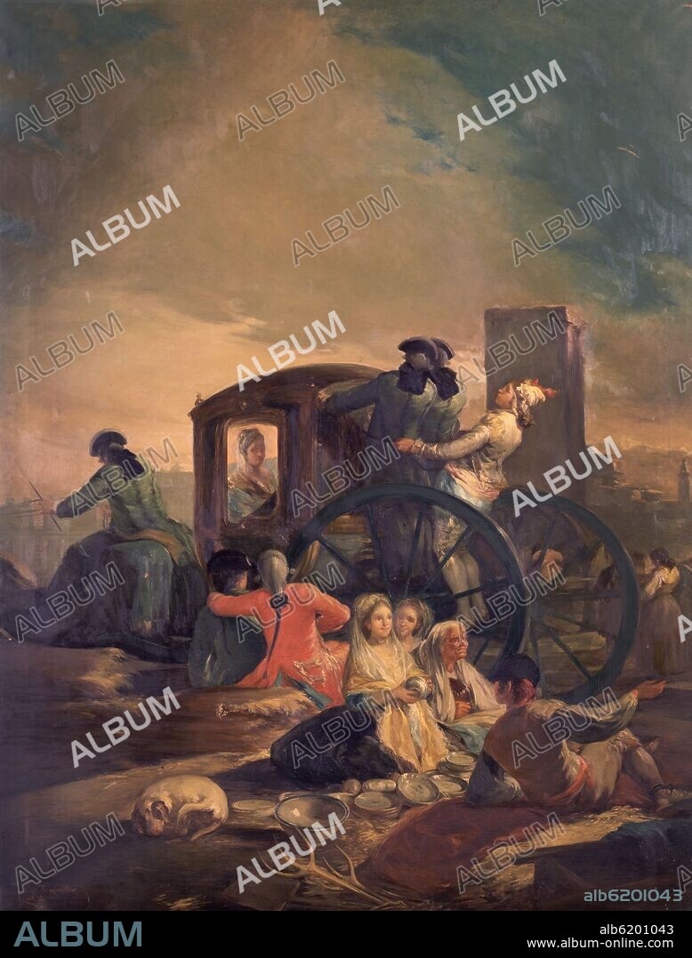 L. BEROT. EL CACHARRERO (COPIA DE GOYA) - OLEO/LIENZO - 232X180 CM.