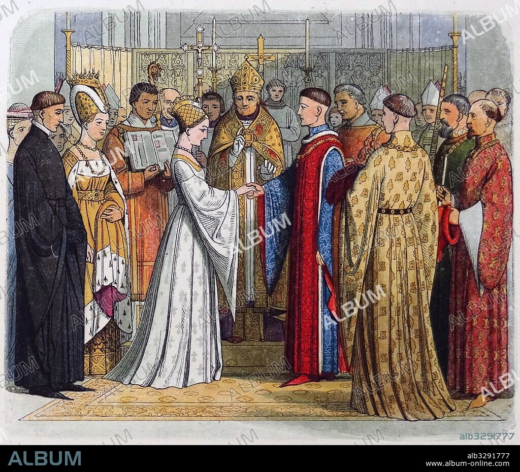 Marriage of Henry V and Katherine of France. Henry V (1386 – 1422) was King of England from 1413 until his death at the age of 36 in 1422. He was the second English monarch who came from the House of Lancaster.