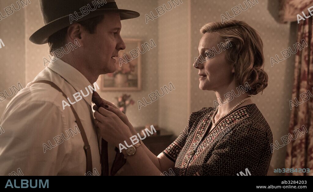 COLIN FIRTH und LAURA LINNEY in GENIUS, 2016, unter der Regie von MICHAEL GRANDAGE. Copyright HANOVER FILMS/ROCK IT PRODUCTIONS.